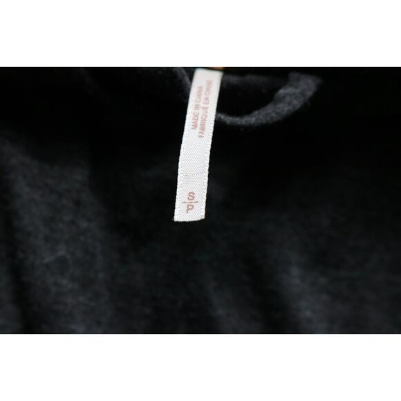 Free People Coat Womens Small Satellite Image Tweed Hooded Swing Wool Blend - Picture 6 of 12